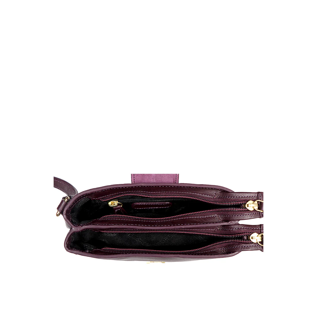 Ee Silvia 03 Purple Leather Sling Bag - Image 6