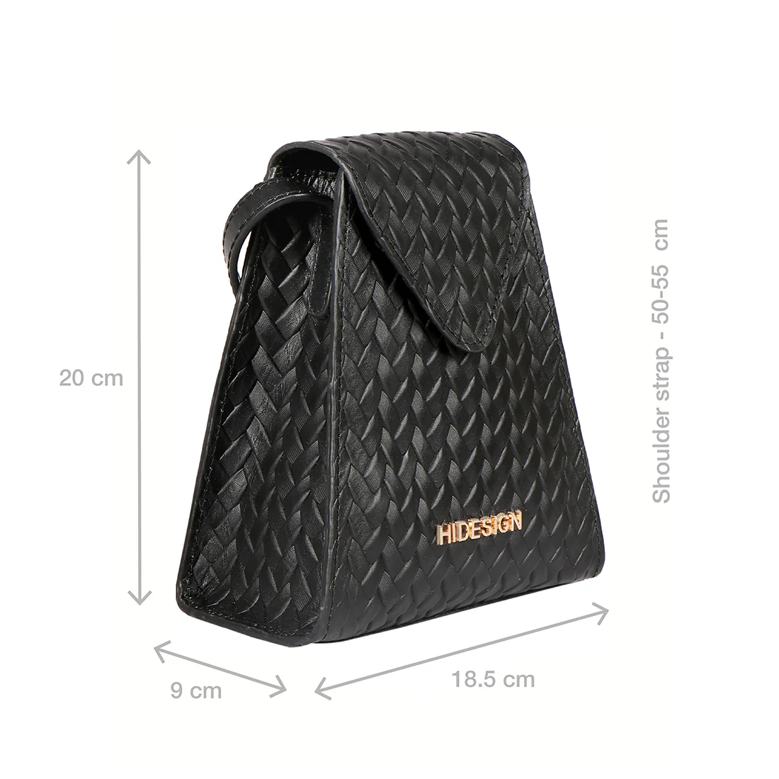 Ee Spruce 01 Black Leather Sling Bag - Image 2