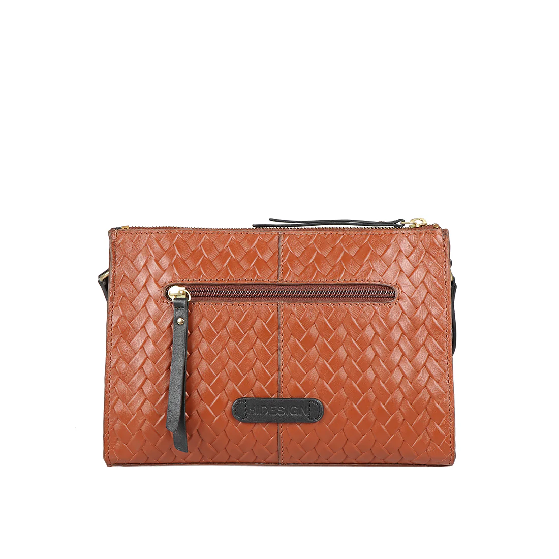 Ee Spruce 02 Orange Leather Sling Bag - Image 4