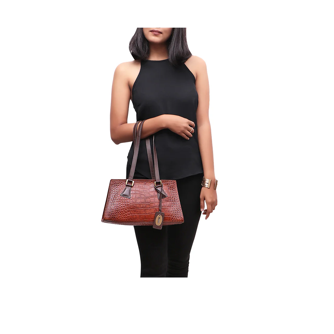 Ee Spruce 03 Tan Leather Tote Bag