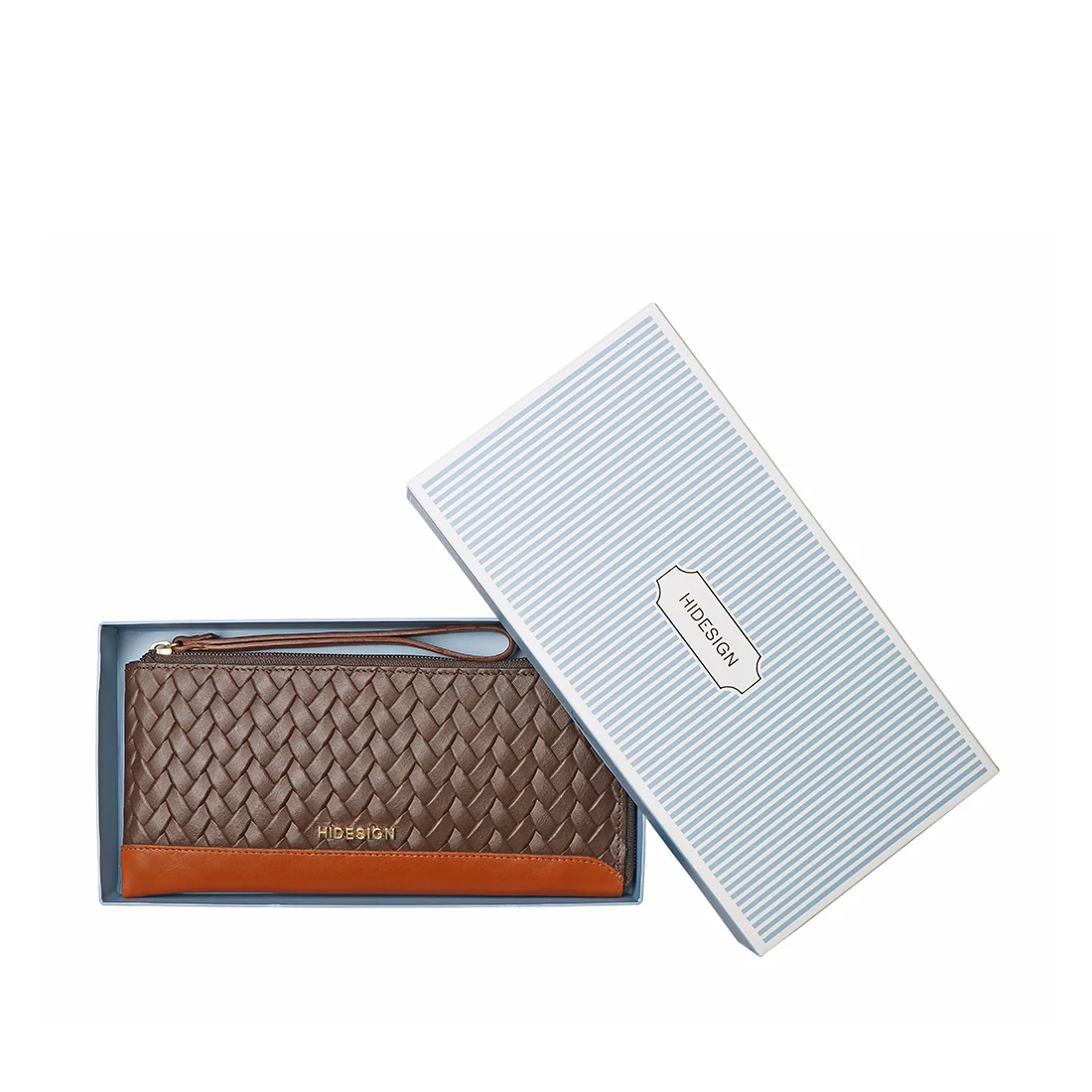 Ee Spruce W3-M Brown Leather Zip Around Wallet - Image 5