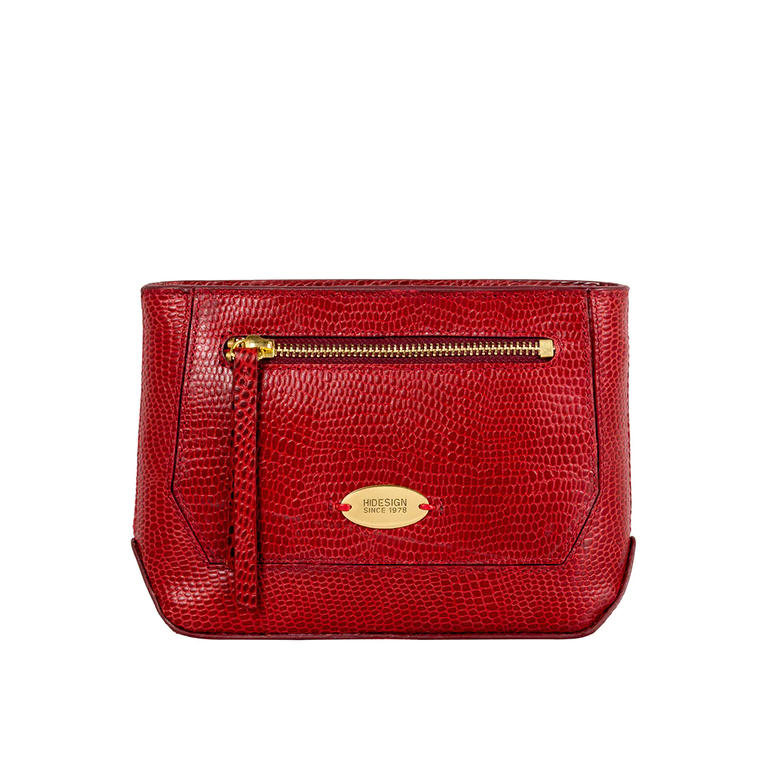Ee Taurus W1 Red Leather Clutch Wallet