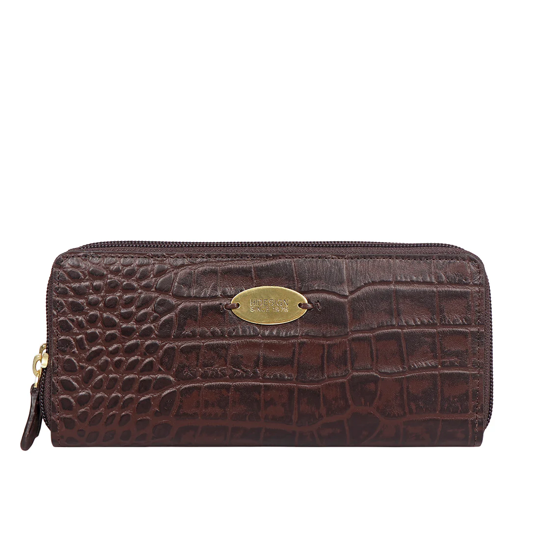 Ee Taurus W2  Brown Leather Double Zip Around Wallet - Image 2