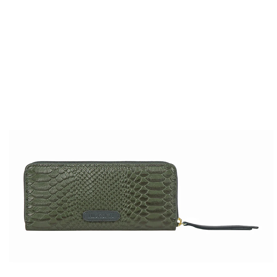 Ee Teresa W1 Green Leather Zip Around Wallet - Image 3