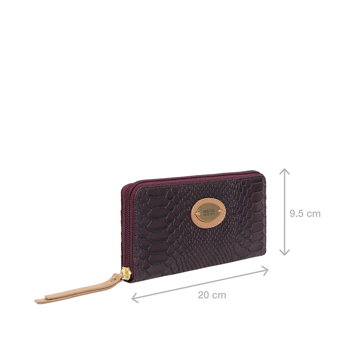 Ee Teresa W1 Violet Leather Zip Around Wallet - Image 3