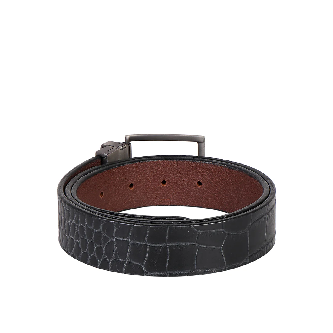 Ee Thanos Men's Black Reversible Leather Belt - Image 2
