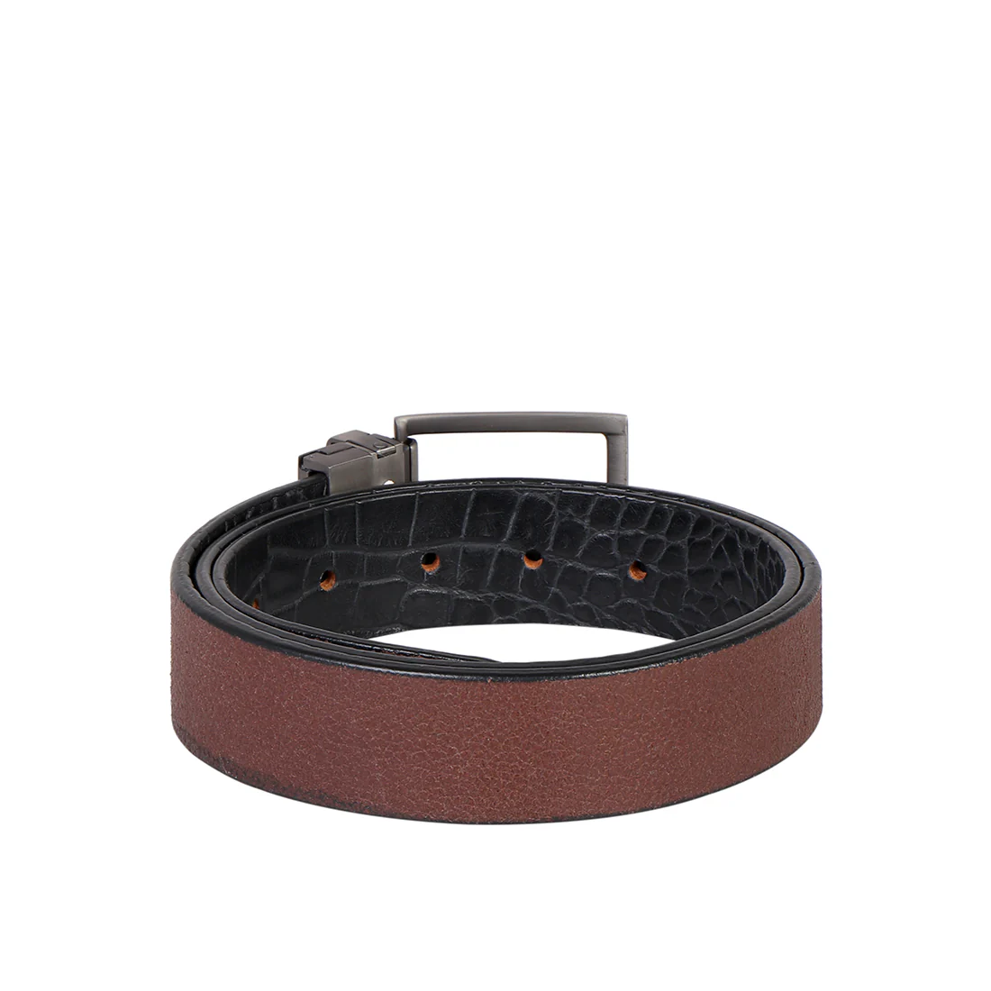 Ee Thanos Men's Black Reversible Leather Belt - Image 4