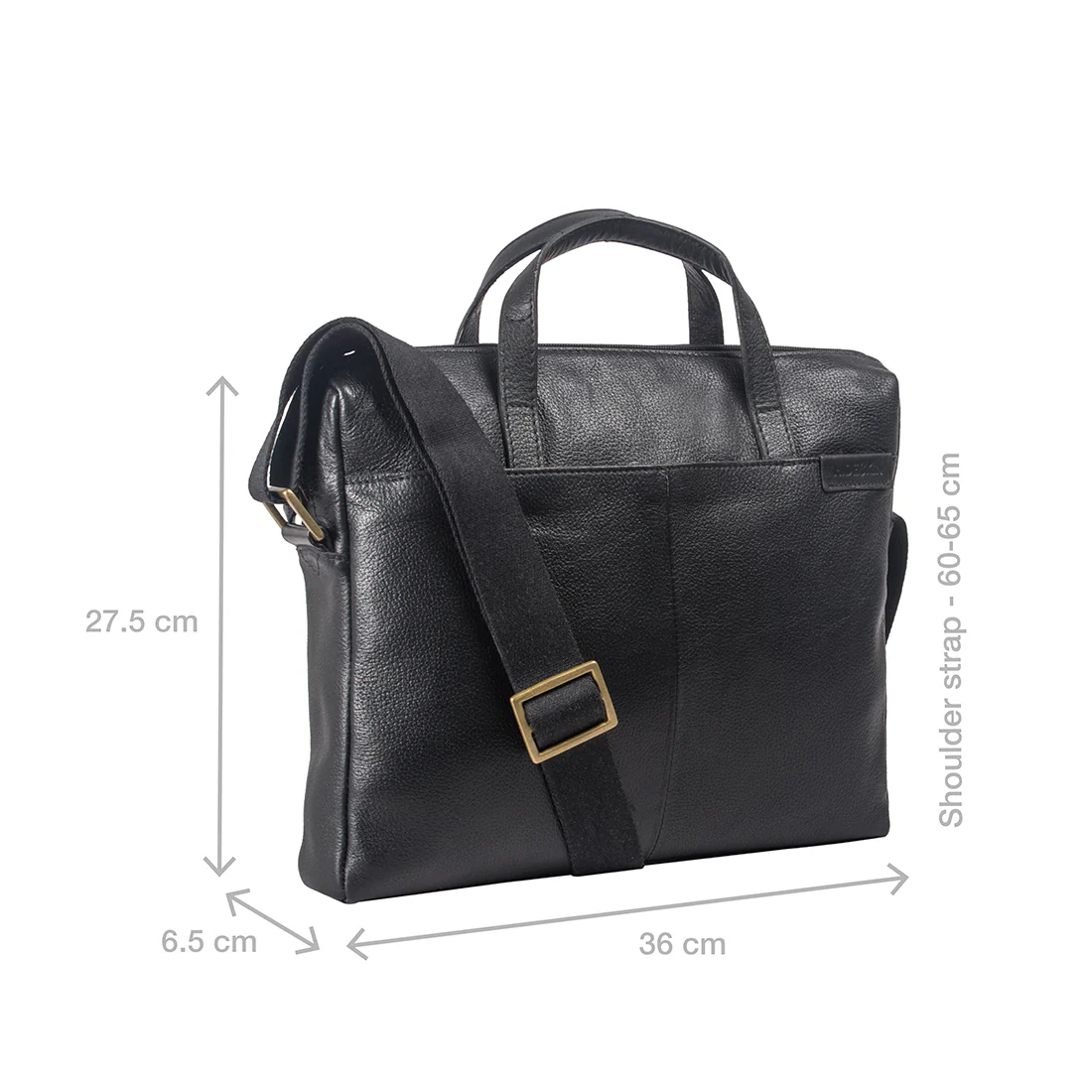 Ee Uranus 01 Black Leather Briefcase - Image 2