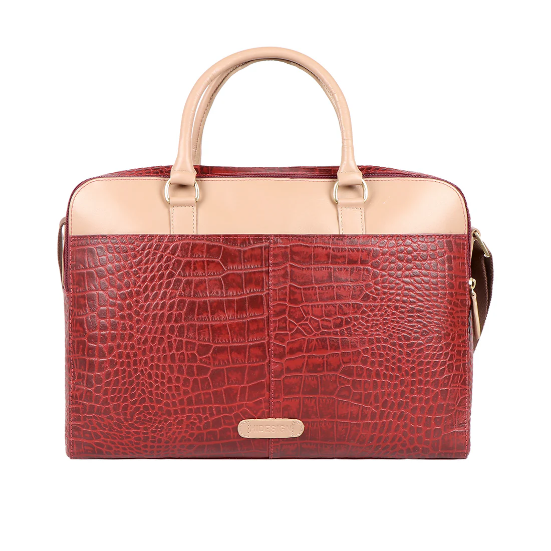 Ee Valentina 01 Marsala Leather Laptop Bag - Image 3