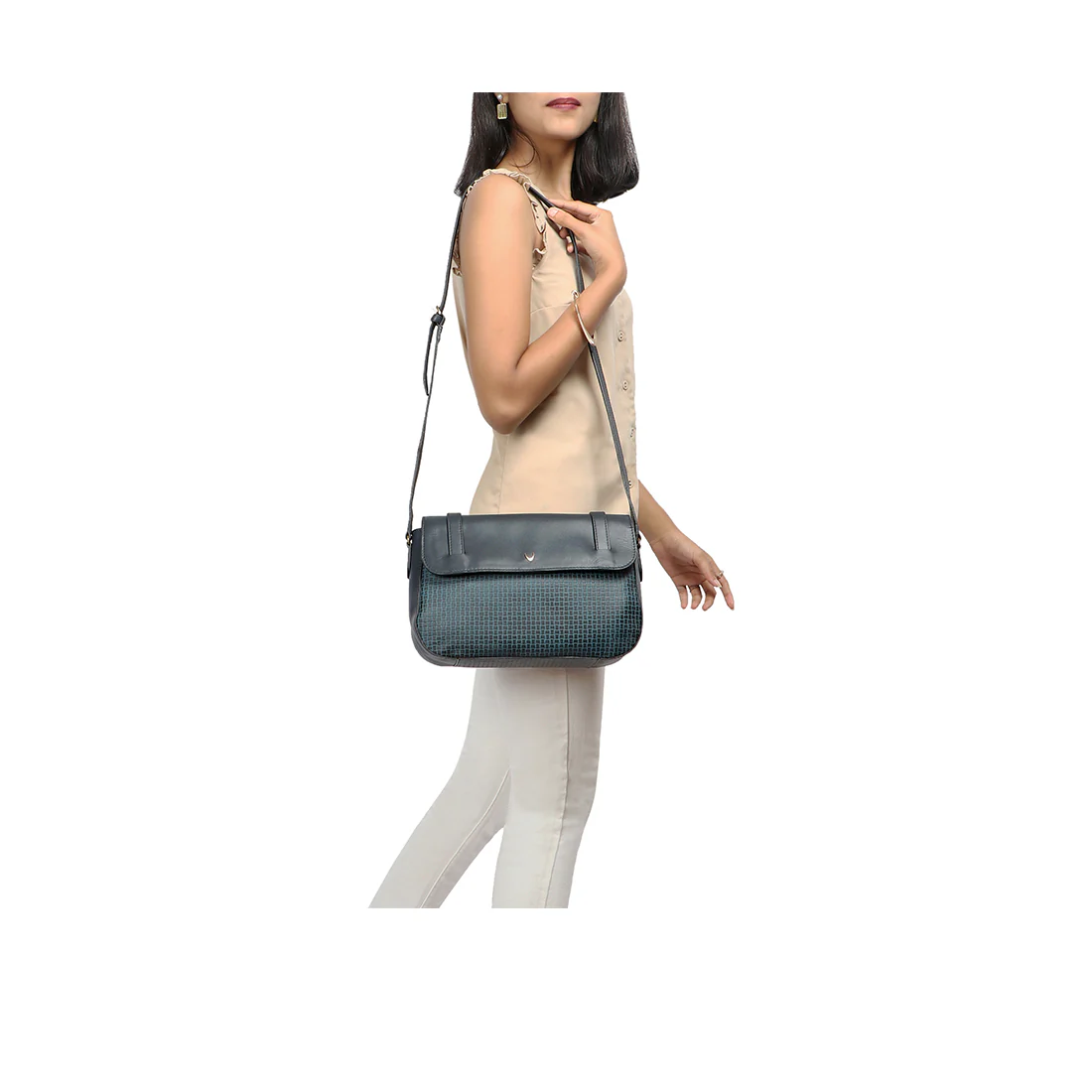 Ee Venus 01 Blue Leather Crossbody