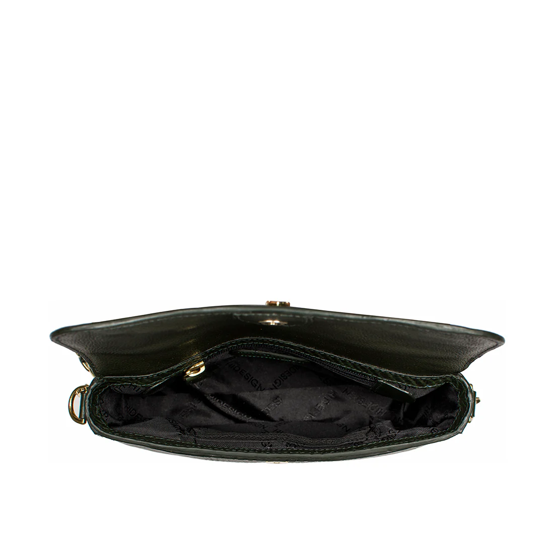 Ee Venus 02 Green Leather Shoulder Bag - Image 4