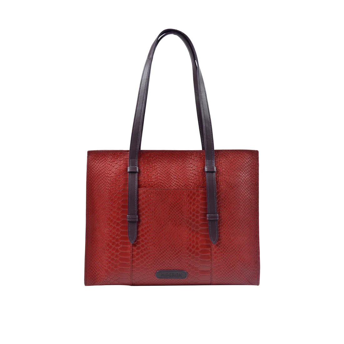 Ee Virgo 02 Red Leather Tote Bag - Image 3