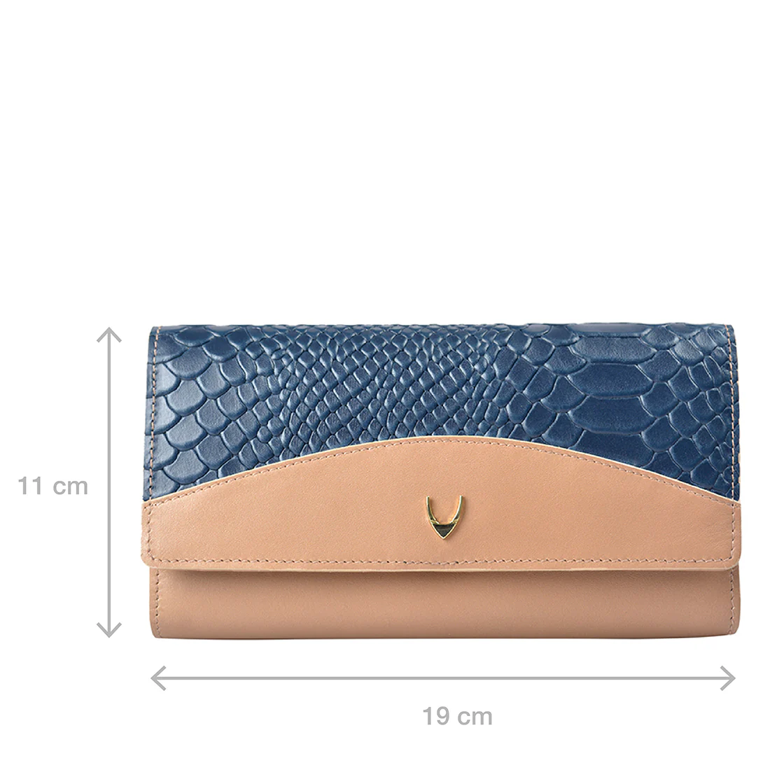 Ee Virgo W1  Nude Leather Trifold Wallet - Image 3