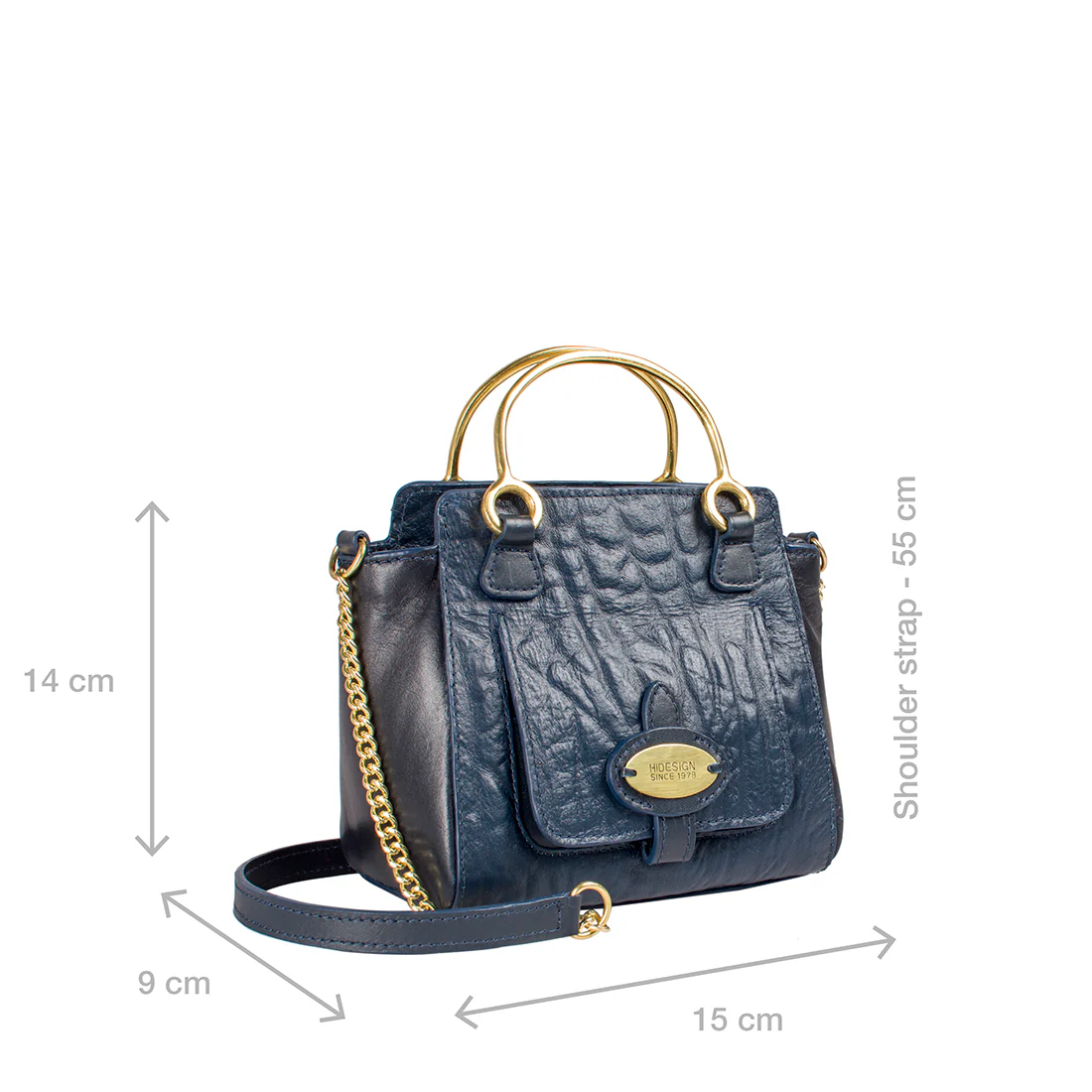 Ee Wanda Blue Leather Mini Bag - Image 2