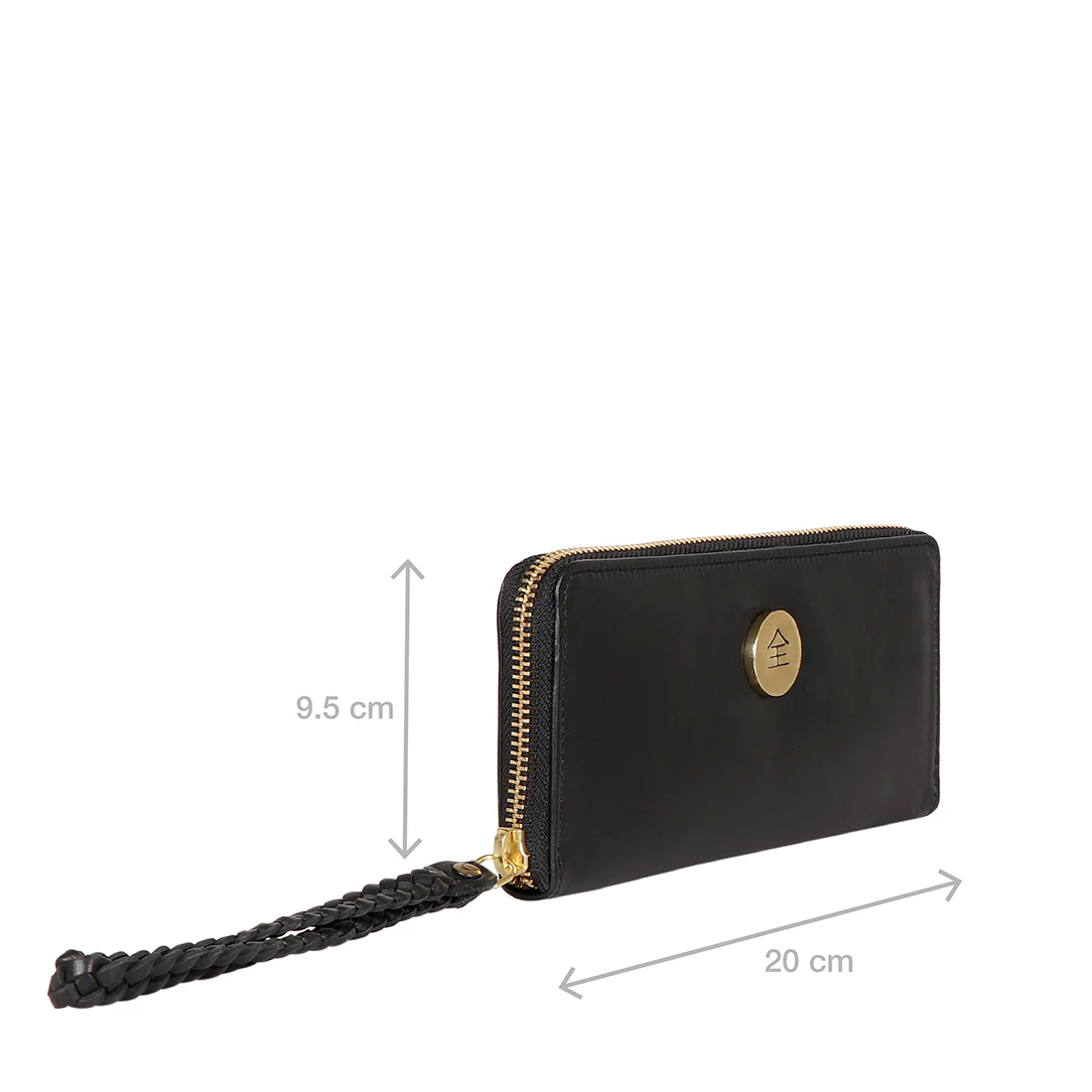Eijo W3 Black Leather Zip Around Wallet - Image 2