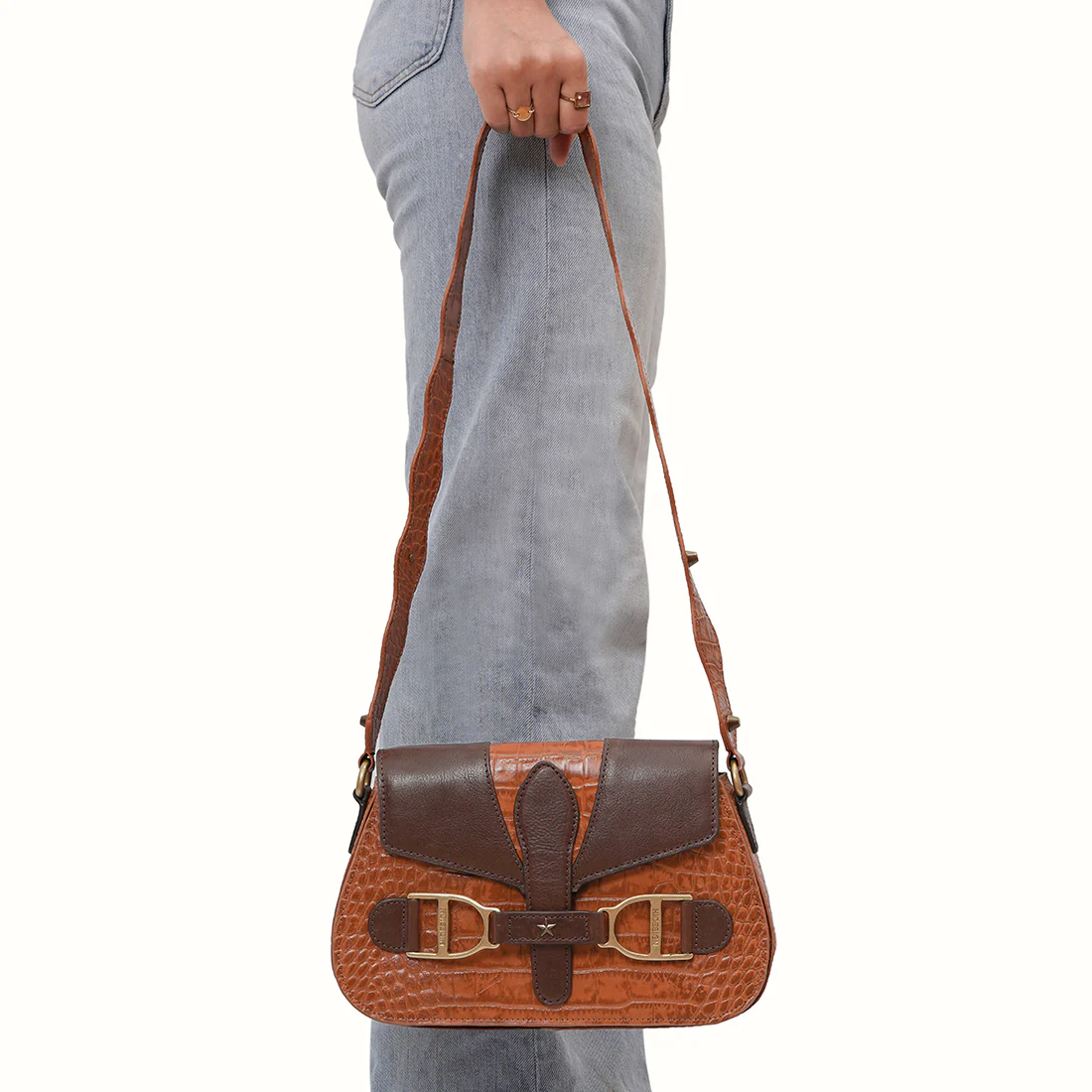 El Paso 01 Tan Leather Sling Bag - Image 2