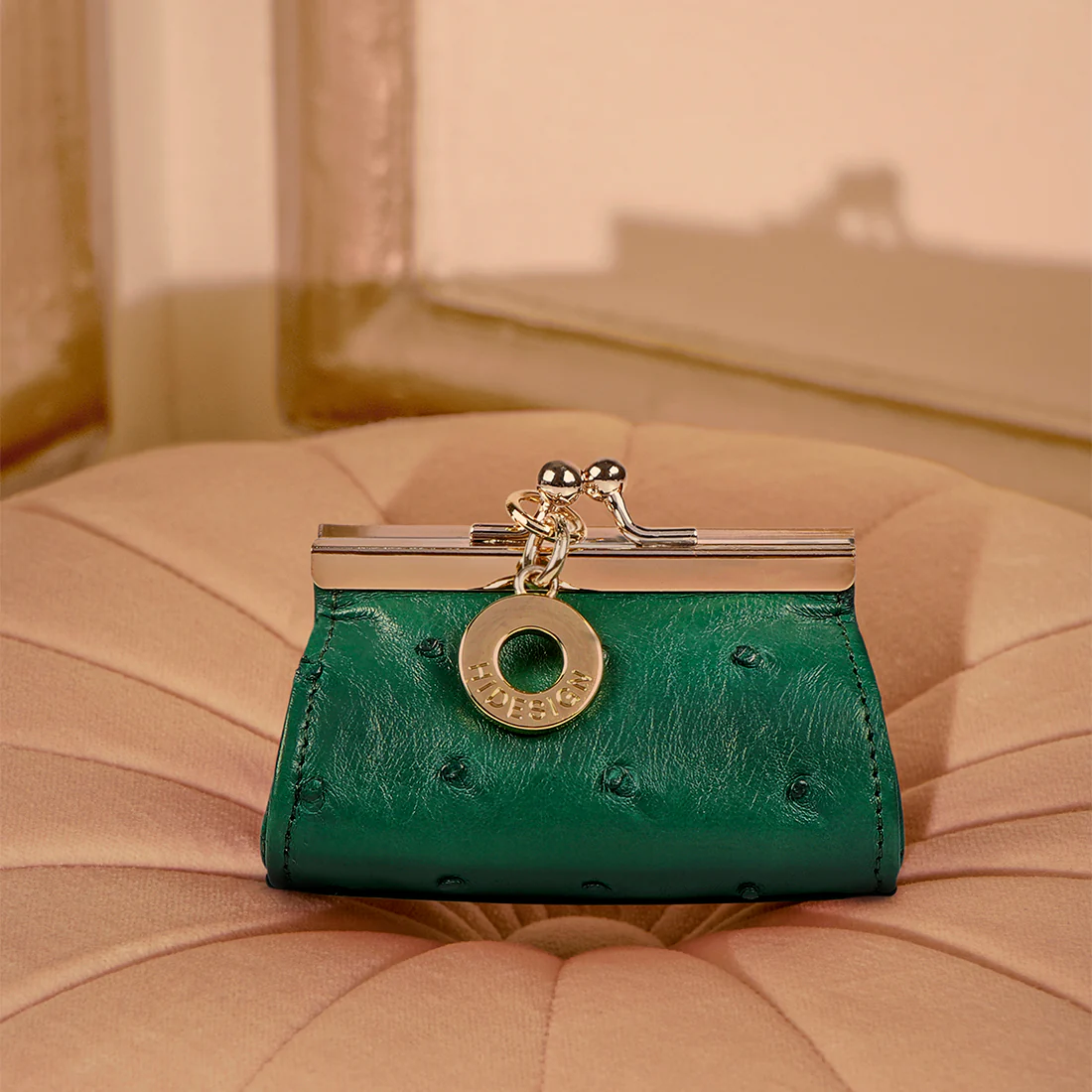 Elf Green Leather Coin Pouch