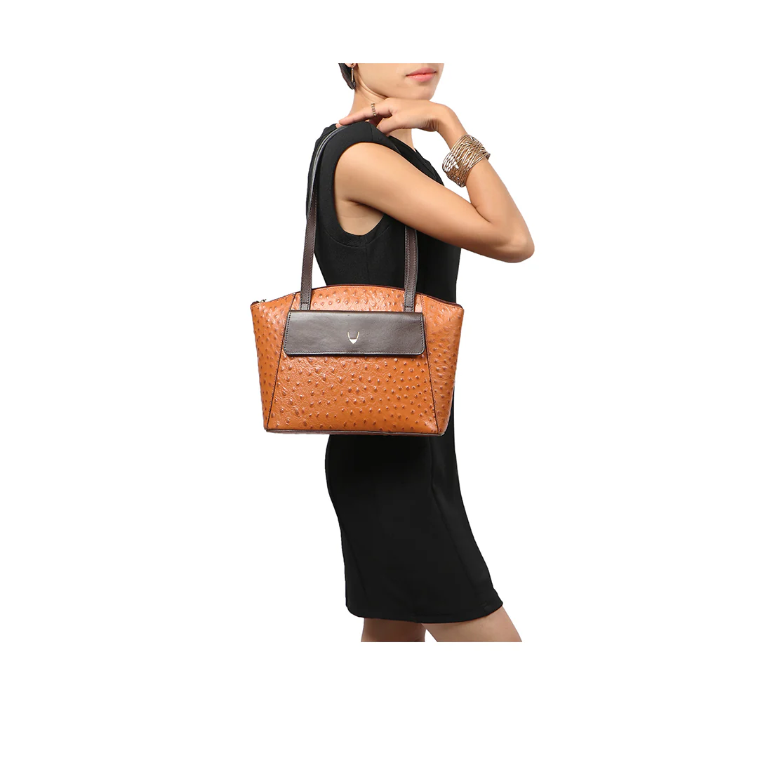 Elinor 01 Sb Tan Leather Shoulder Bag
