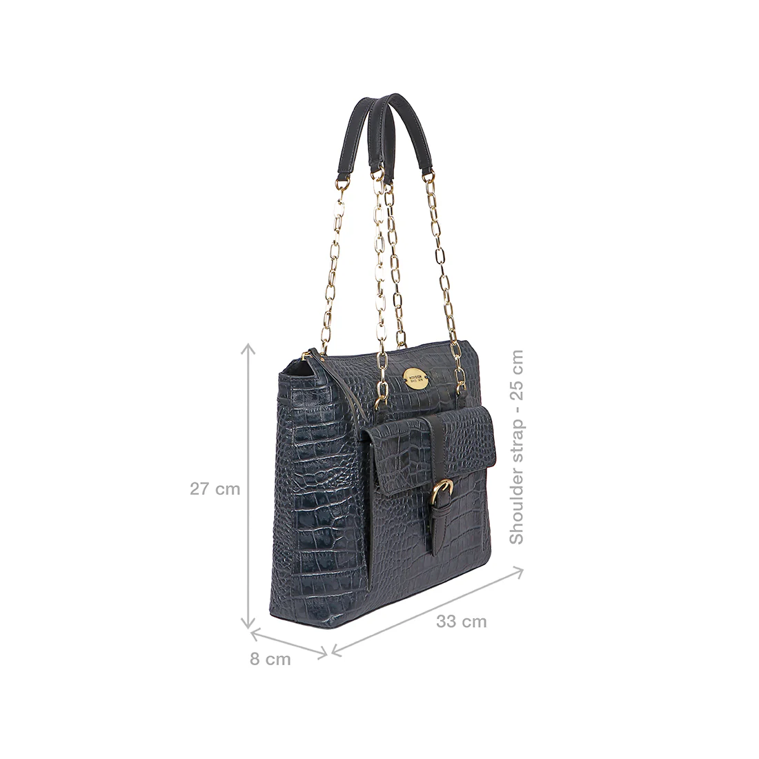 Eliza 01 Sb Blue Leather Tote Bag - Image 2