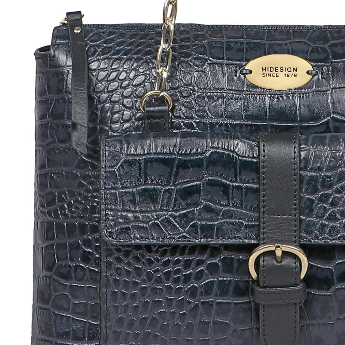 Eliza 01 Sb Blue Leather Tote Bag - Image 4