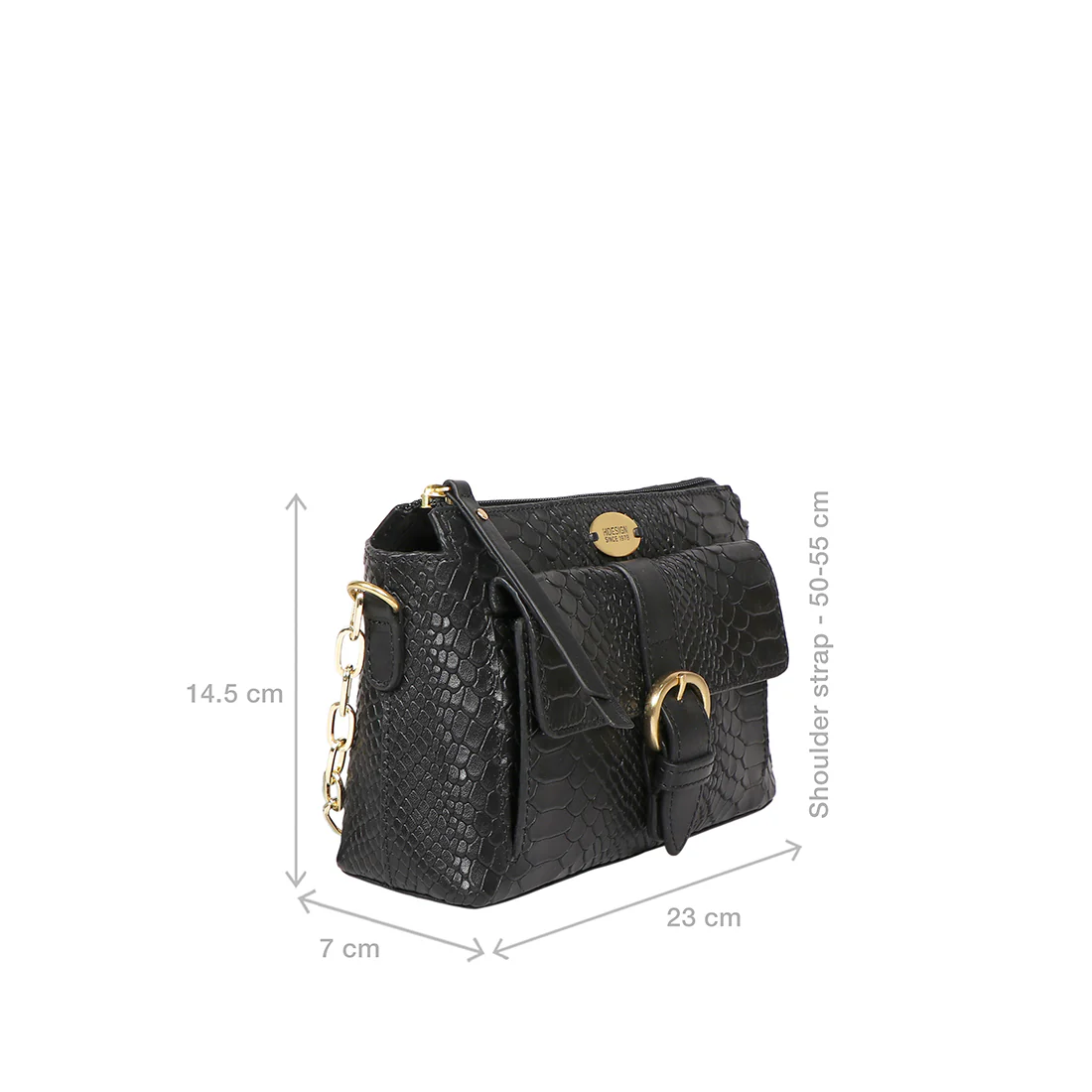 Eliza 03 Sb Black Leather Sling Bag - Image 3