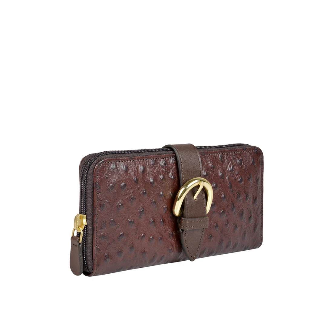Eliza W1 Sb Brown Leather Zip Around Wallet - Image 3