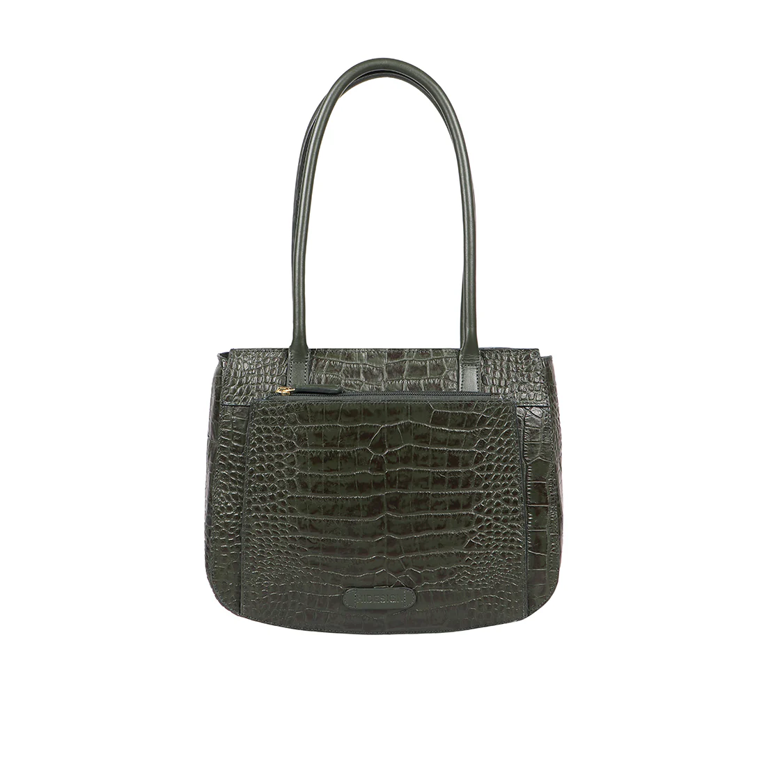 Ella 04 Green Leather Tote Bag - Image 4