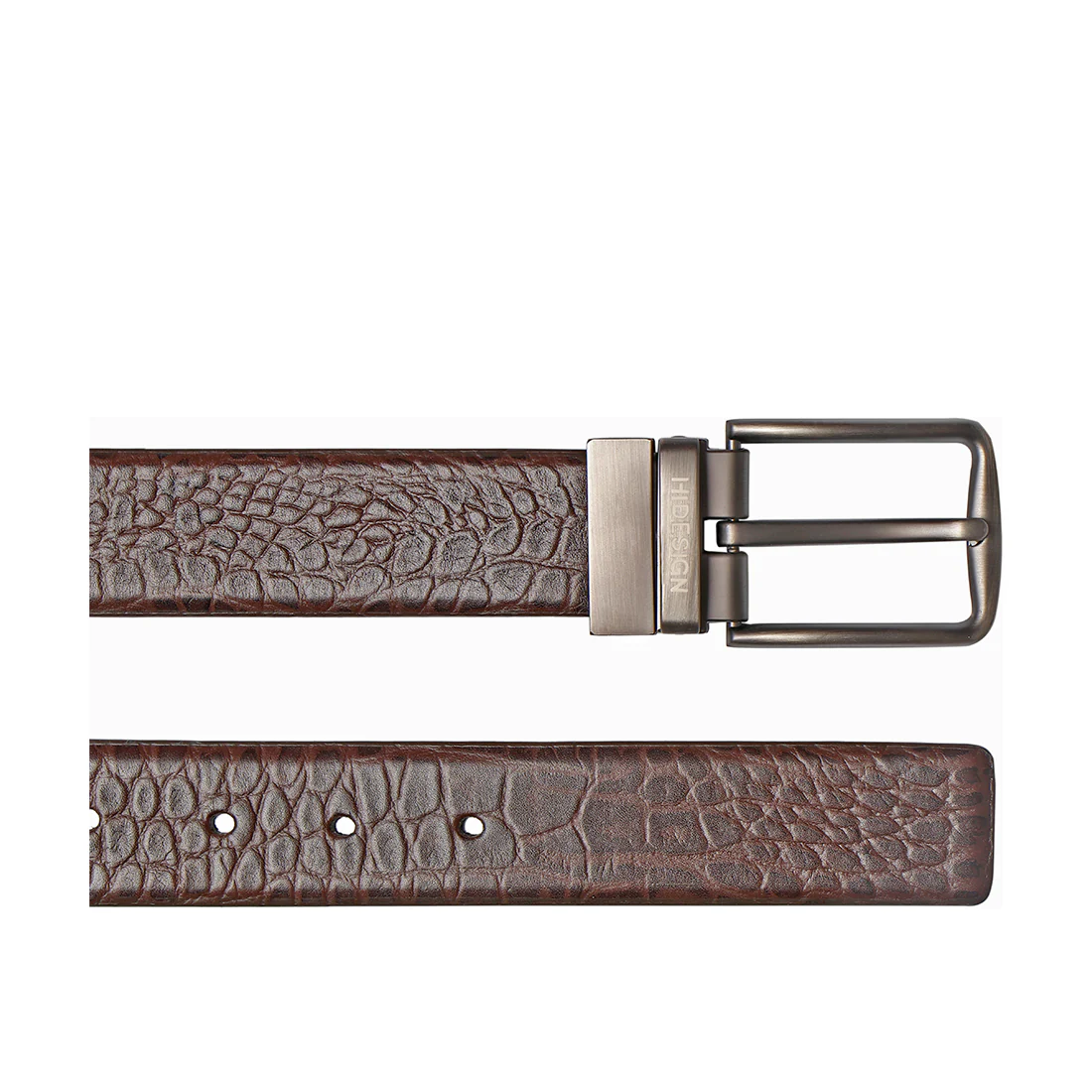 Emmanuel 02 Men's Brown Reversible Leather Belt - Image 3