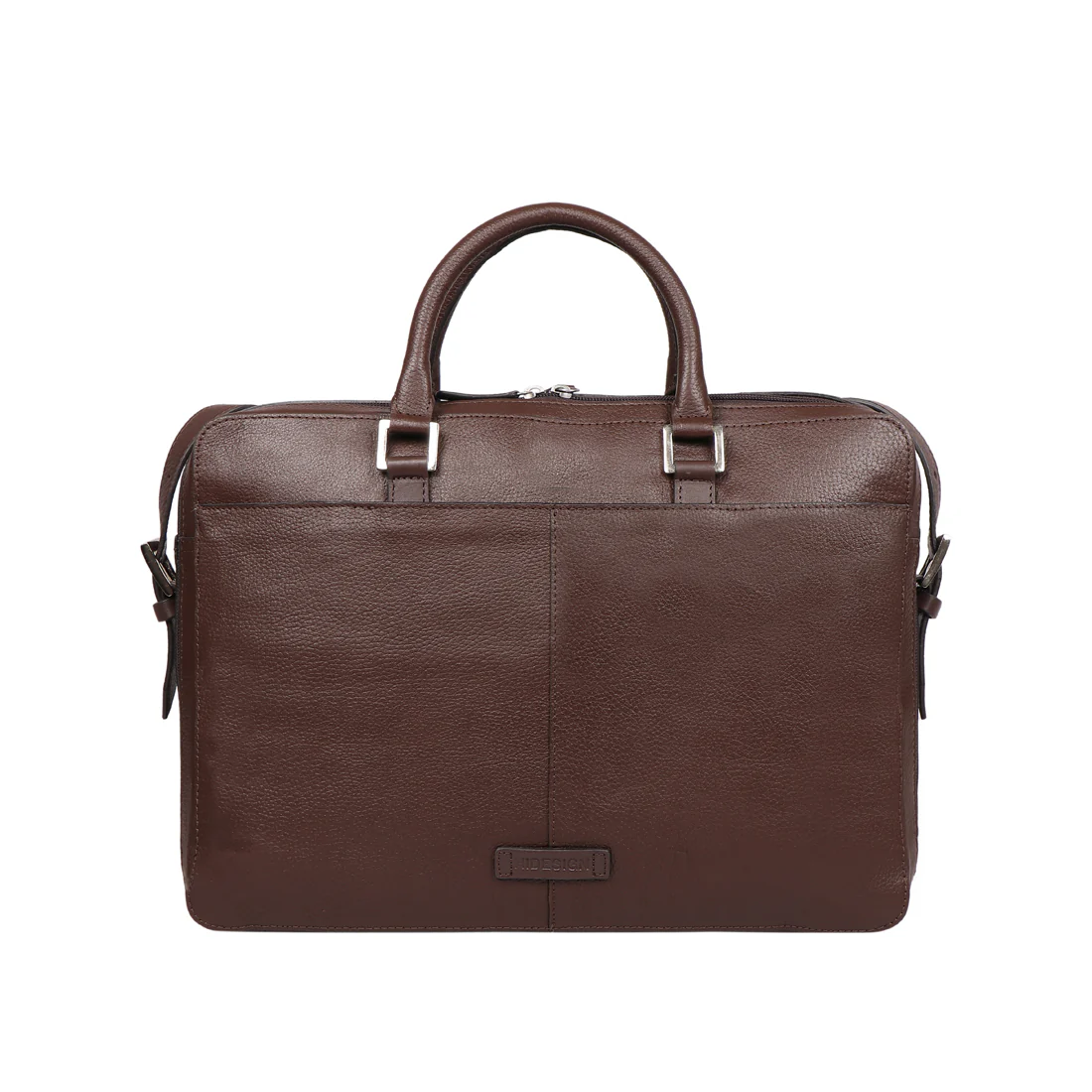Enzo 01 Brown Leather  Laptop Bag - Image 4
