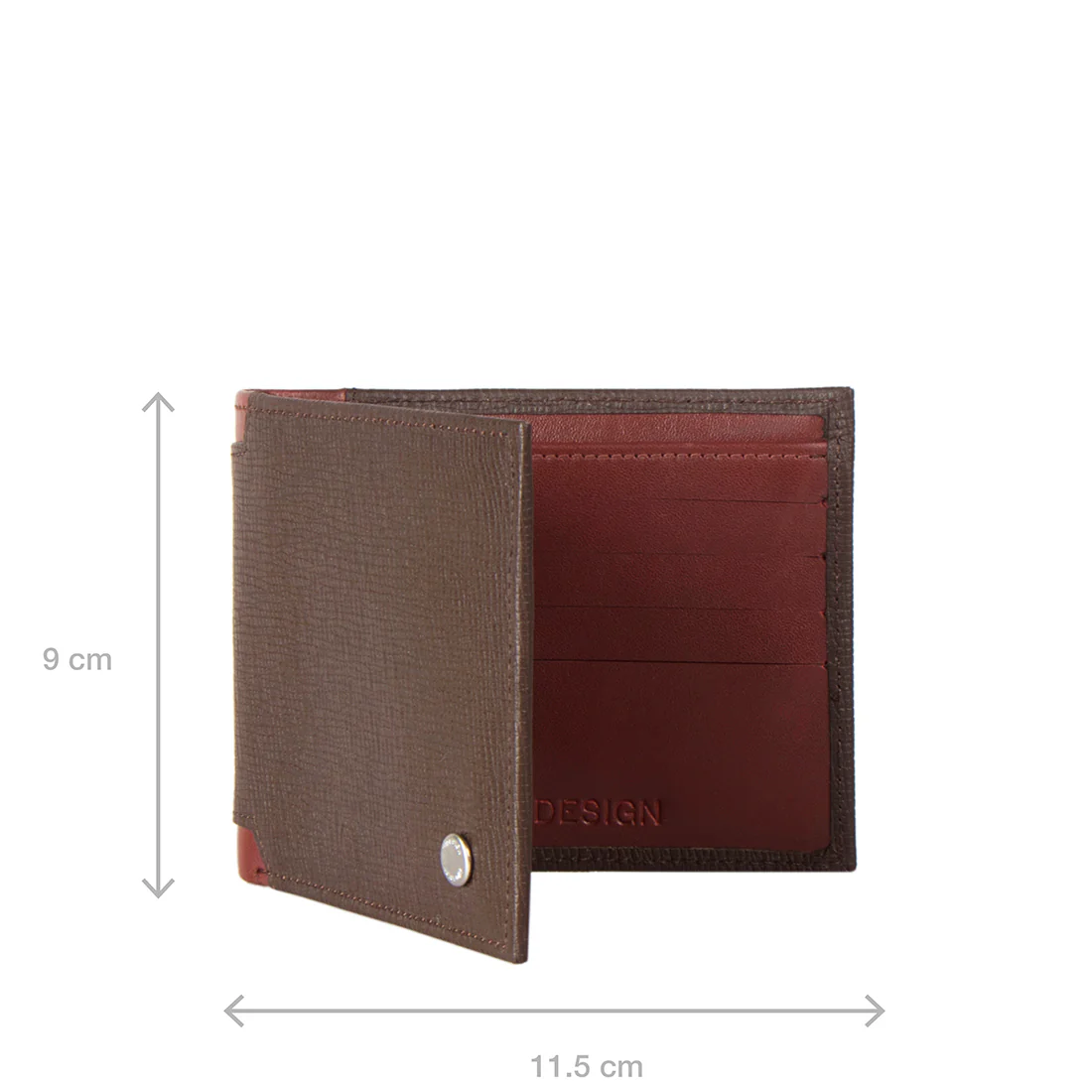 Enzo W1 Brown Leather Bi-Fold Wallet - Image 7