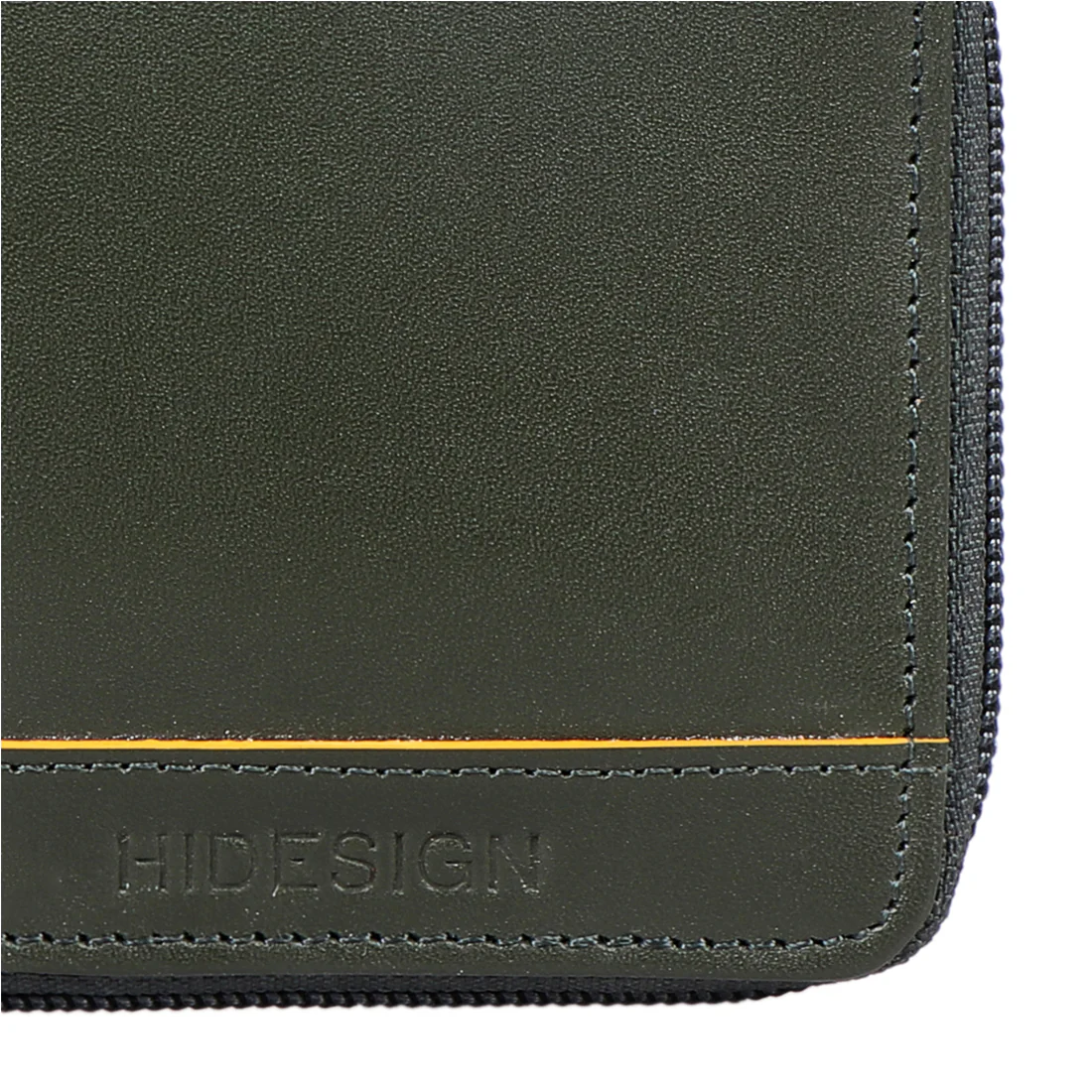 Enzo W3 Green Leather Zip Around Wallet - Image 6