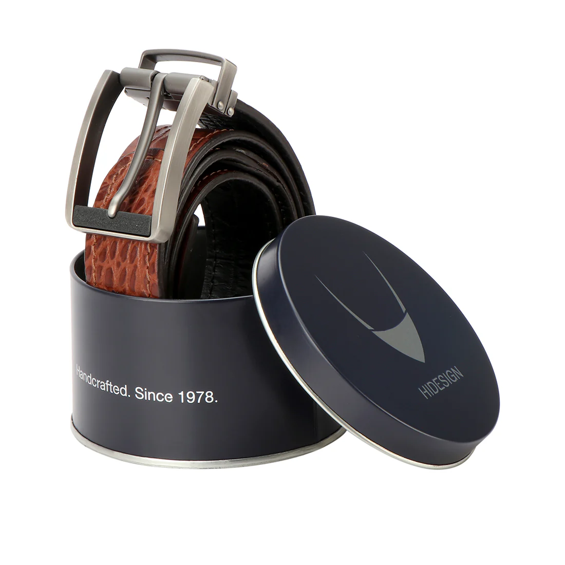 Eric Men's Tan Non Reversible Leather Belt - Image 3