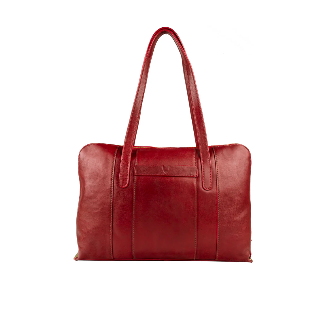 Ersa 01 Red Leather Laptop Bag - Image 3