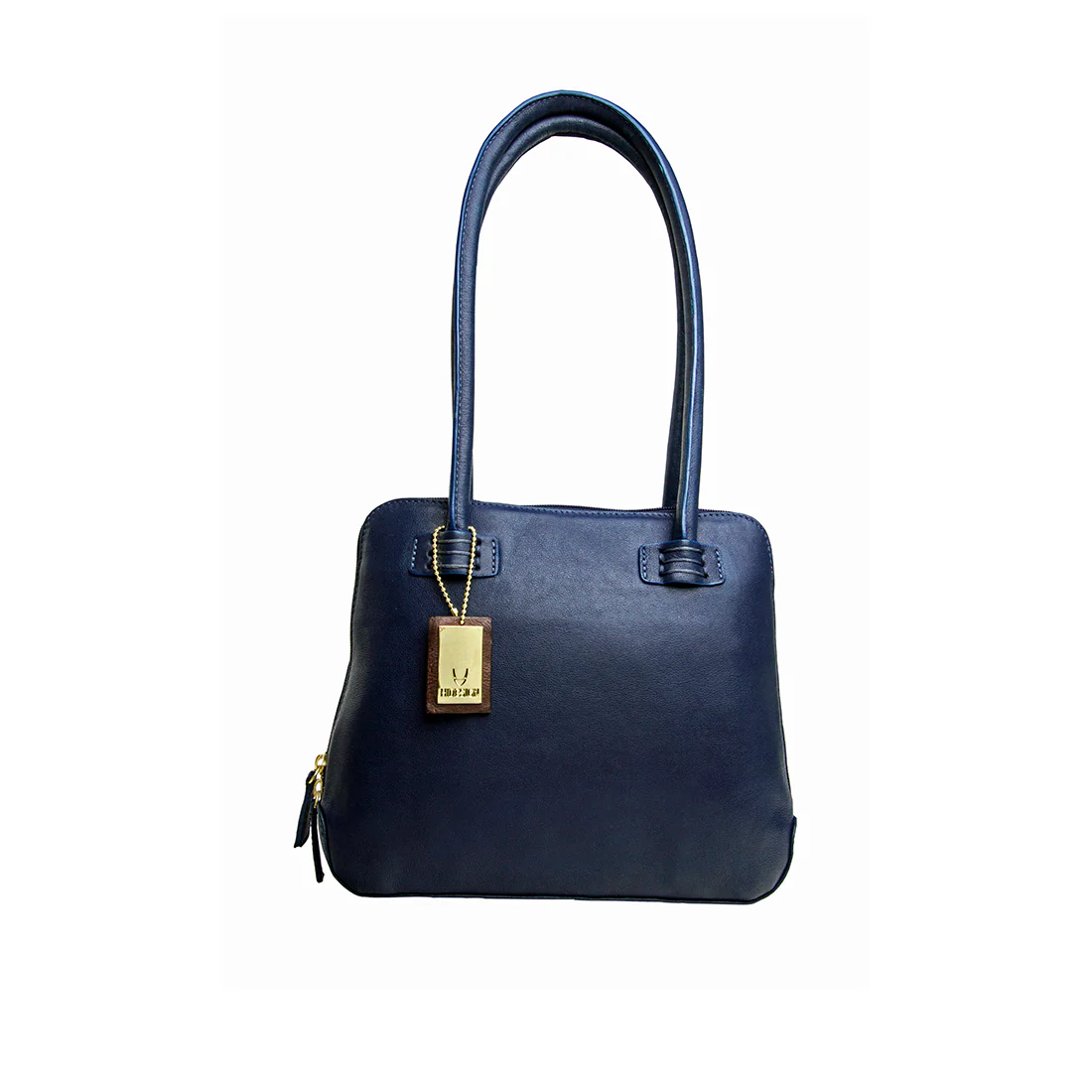 Estelle Small Blue Leather Shoulder Bag