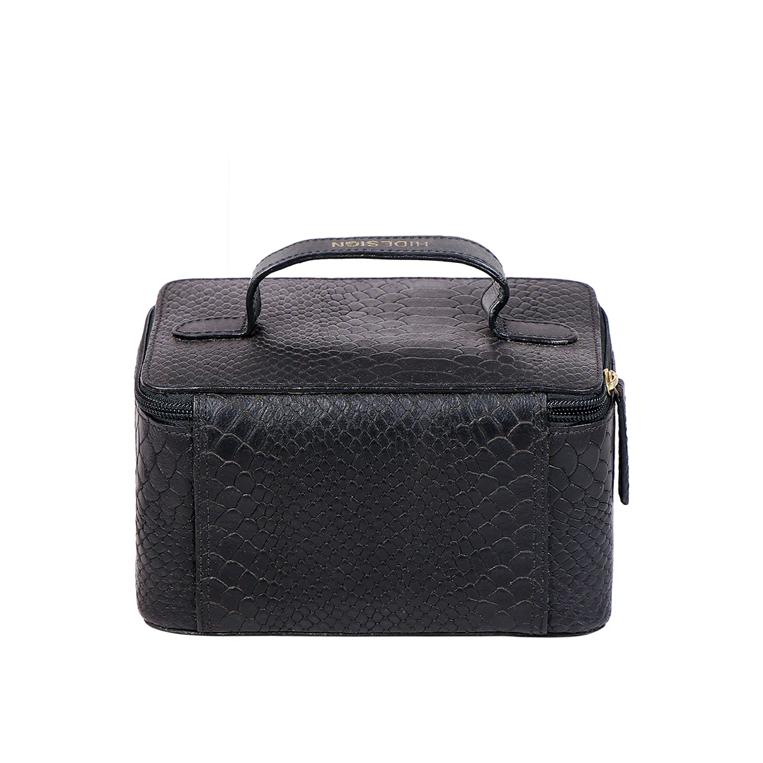 Eve 01 Black Leather Wash Bag - Image 4