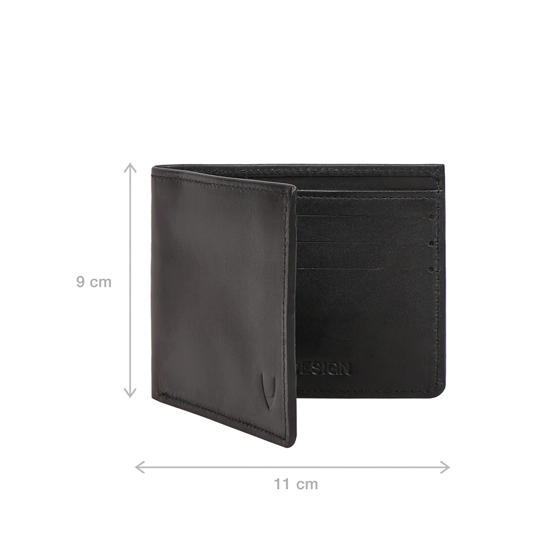 Evolution W1 Black Leather Bi-Fold Wallet - Image 3