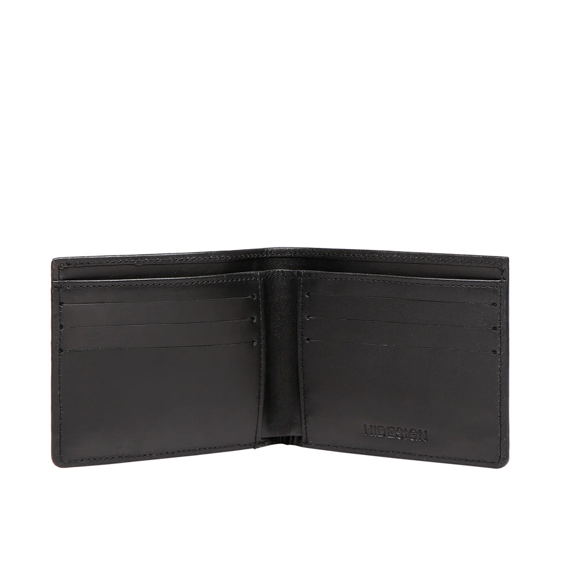 Evolution W1 Black Leather Bi-Fold Wallet - Image 4