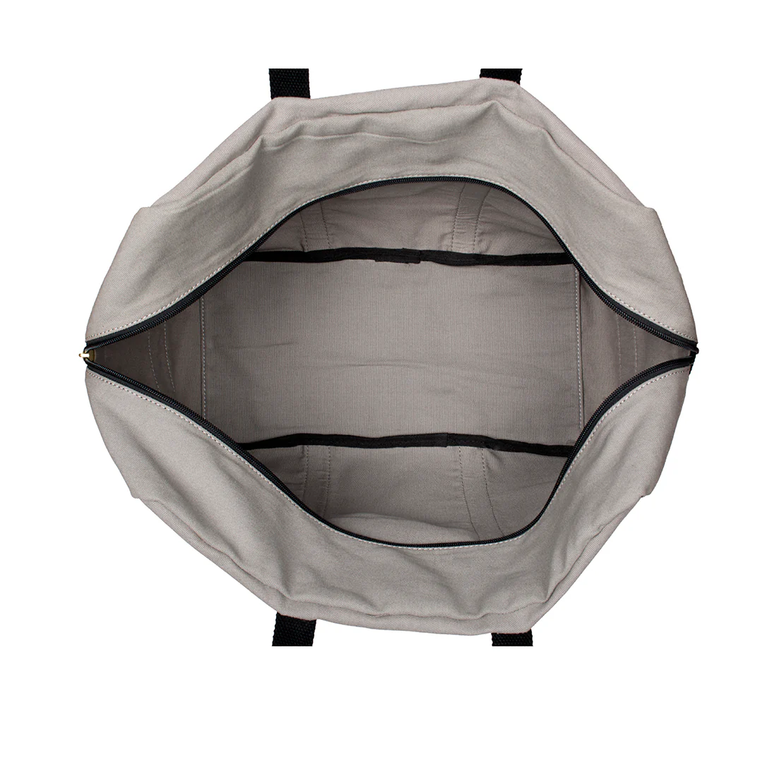 Fernweh 01A Grey Leather Duffle Bag - Image 3