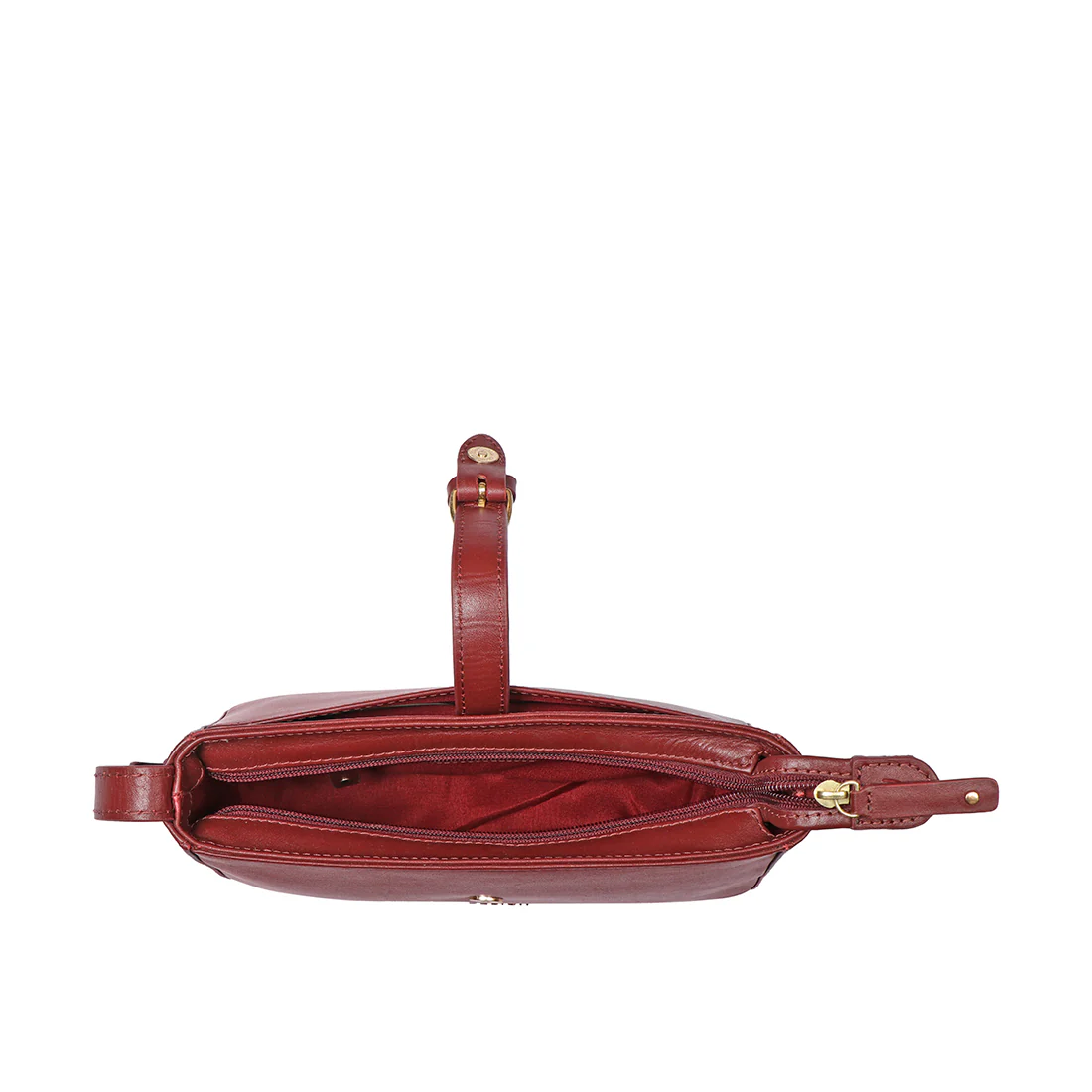 Fiona 02 Red Leather Baguette - Image 5