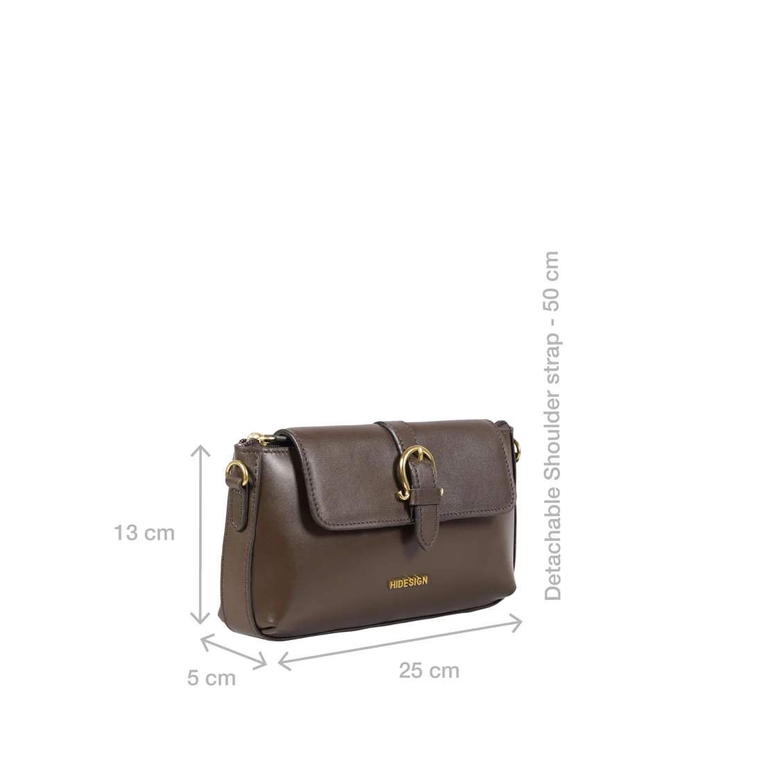 Fiona 06 Brown Leather Baguette - Image 3