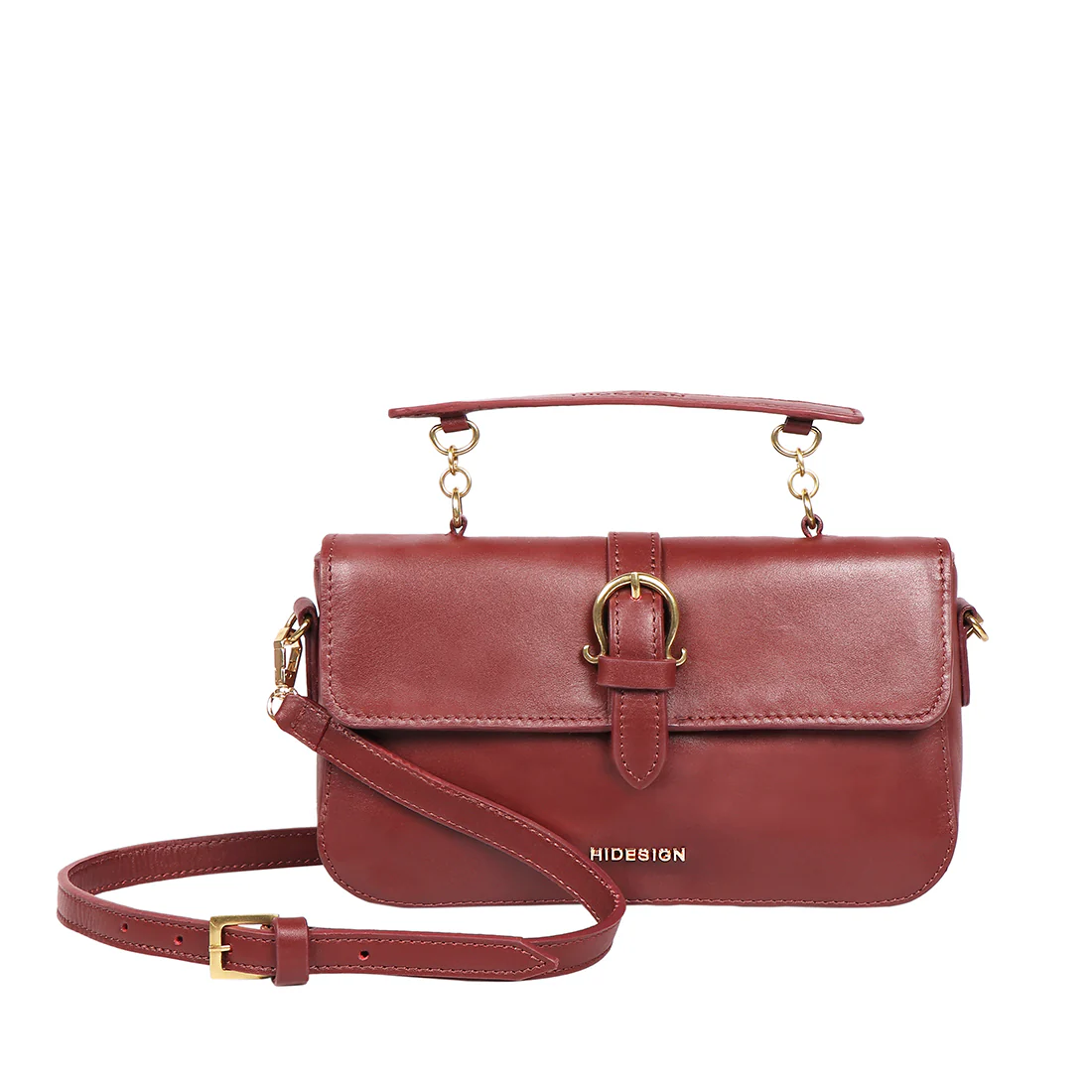 Fiona 07 Red Leather Crossbody