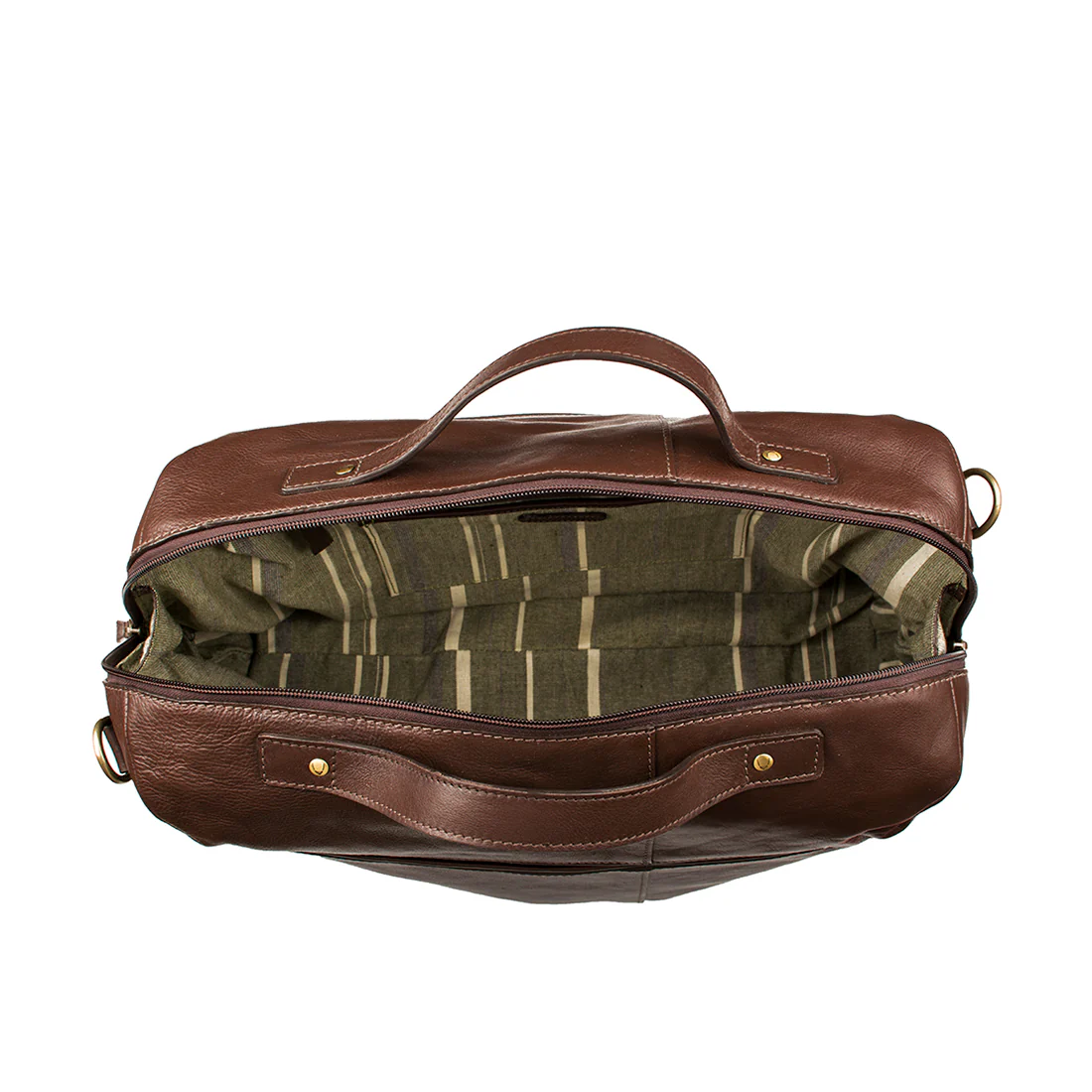 Fitch 03 Brown Leather Briefcase - Image 4