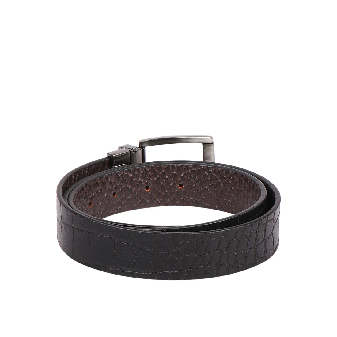 Fitz 02 Men's Black Reversible Leather Belt - Image 2