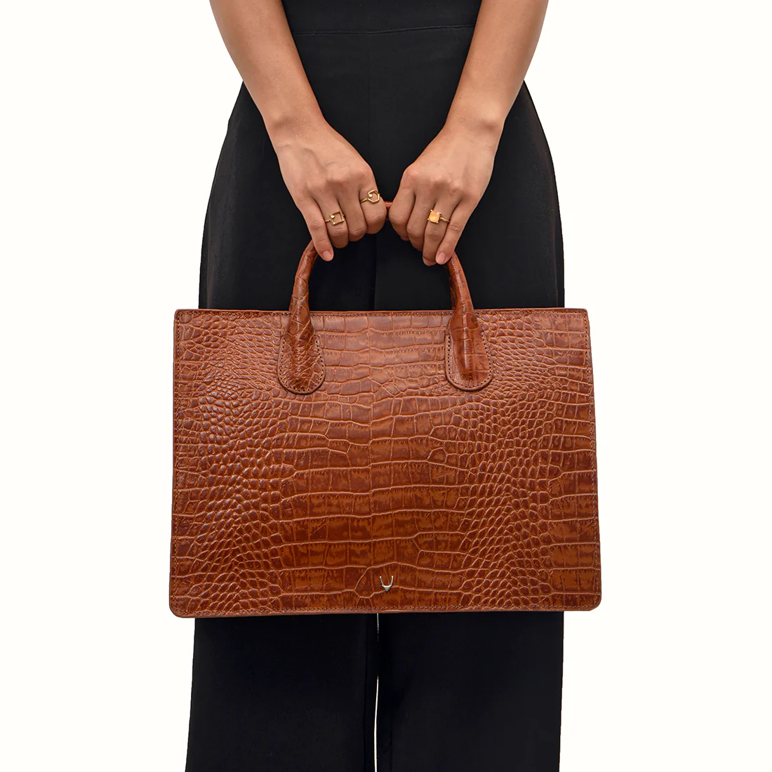 Fiumicino-01 Tan Leather Briefcase - Image 2