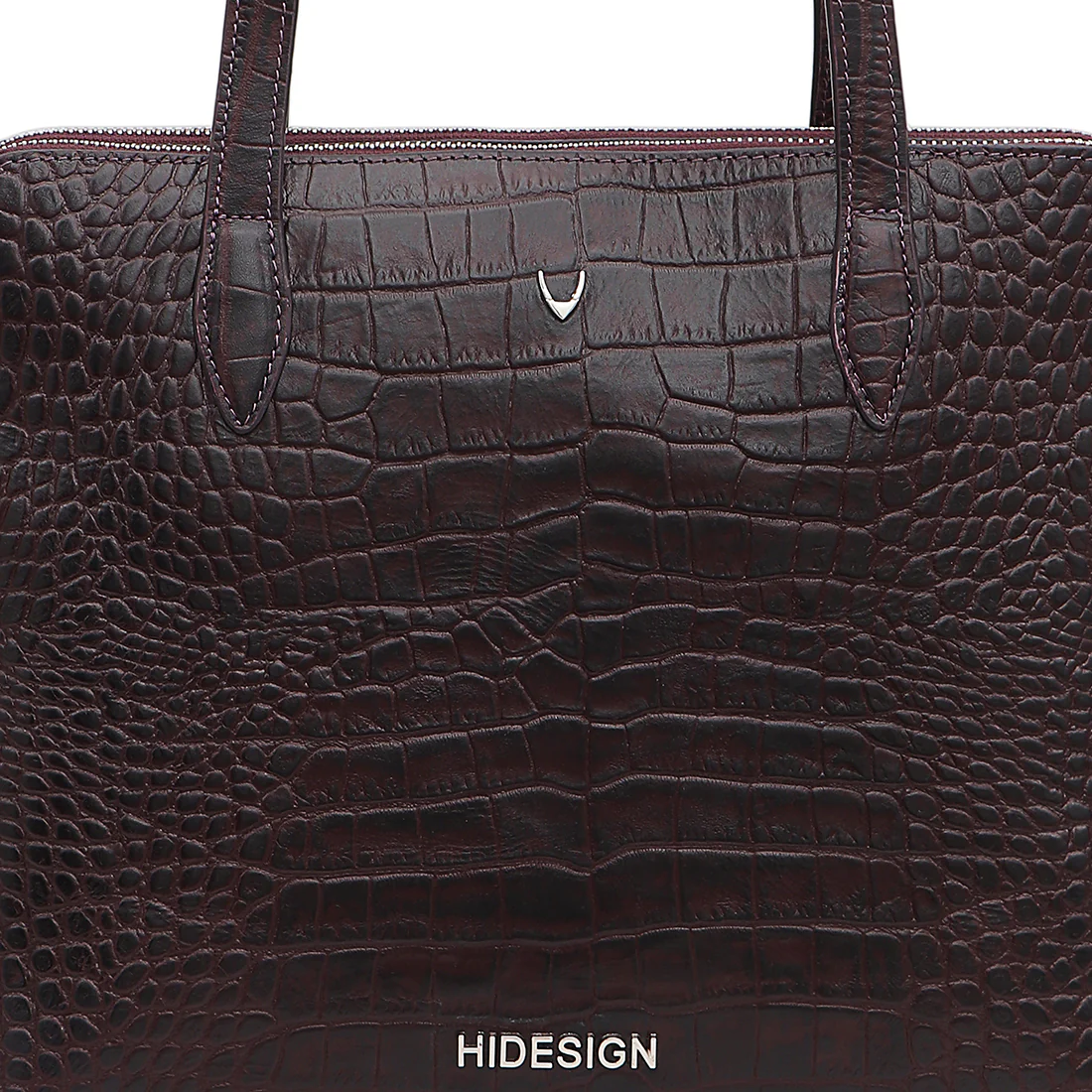 Fiumicino-02 Aubergine Leather Shoulder Bag - Image 5