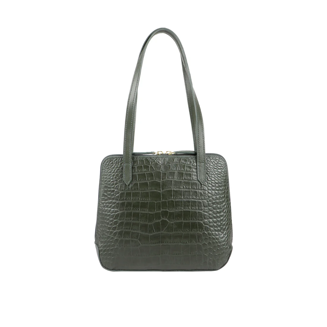 Fl Cindy Green Leather Shoulder Bag - Image 3