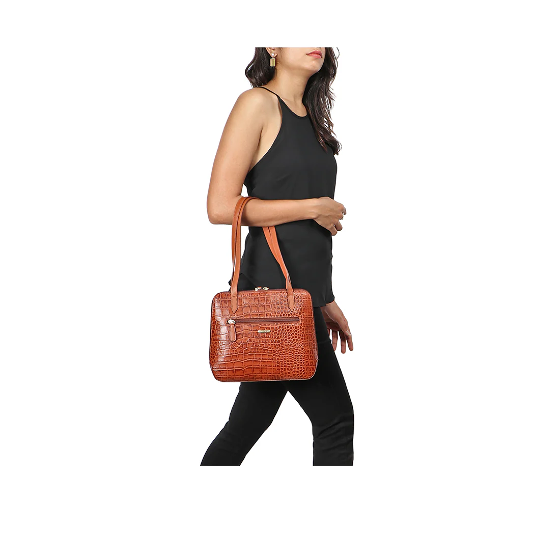 Fl Cindy Tan Leather Shoulder Bag - Image 2