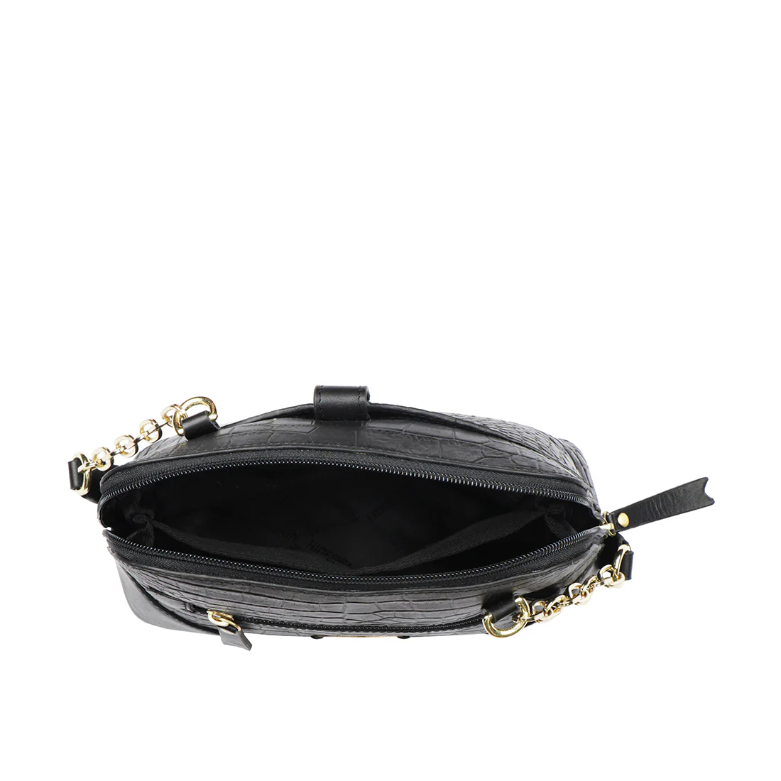 Fl Heidi Black Leather Shoulder Bag - Image 5