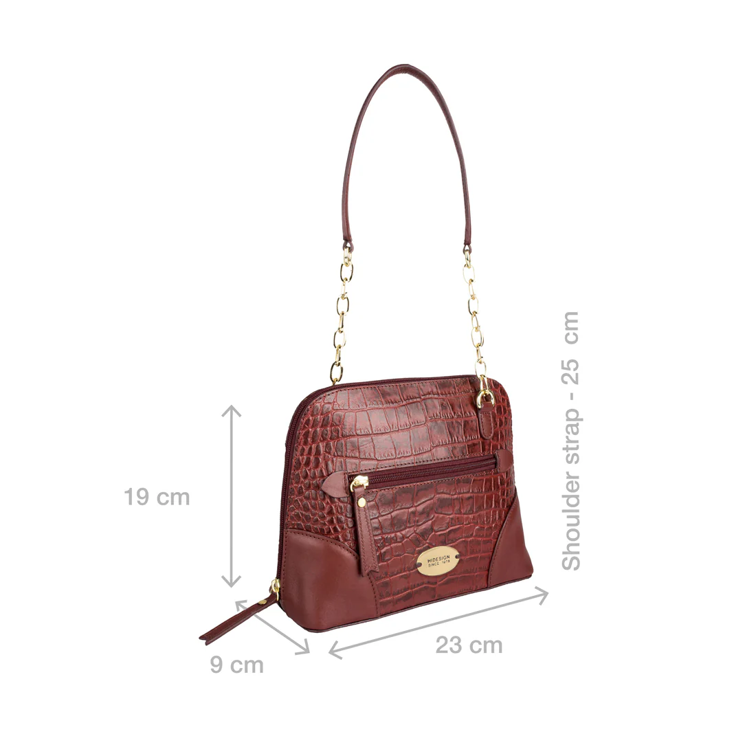 Fl Heidi Red Leather Shoulder Bag - Image 3