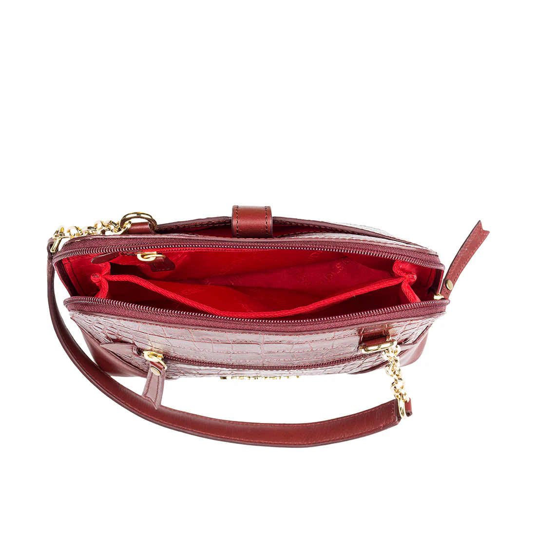 Fl Heidi Red Leather Shoulder Bag - Image 6